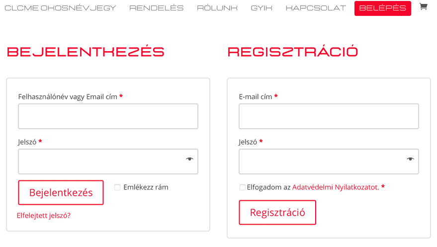 közösségi média social media card